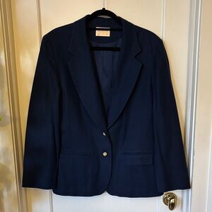 Pendleton Classic Navy Women's Blazer - Sz 14